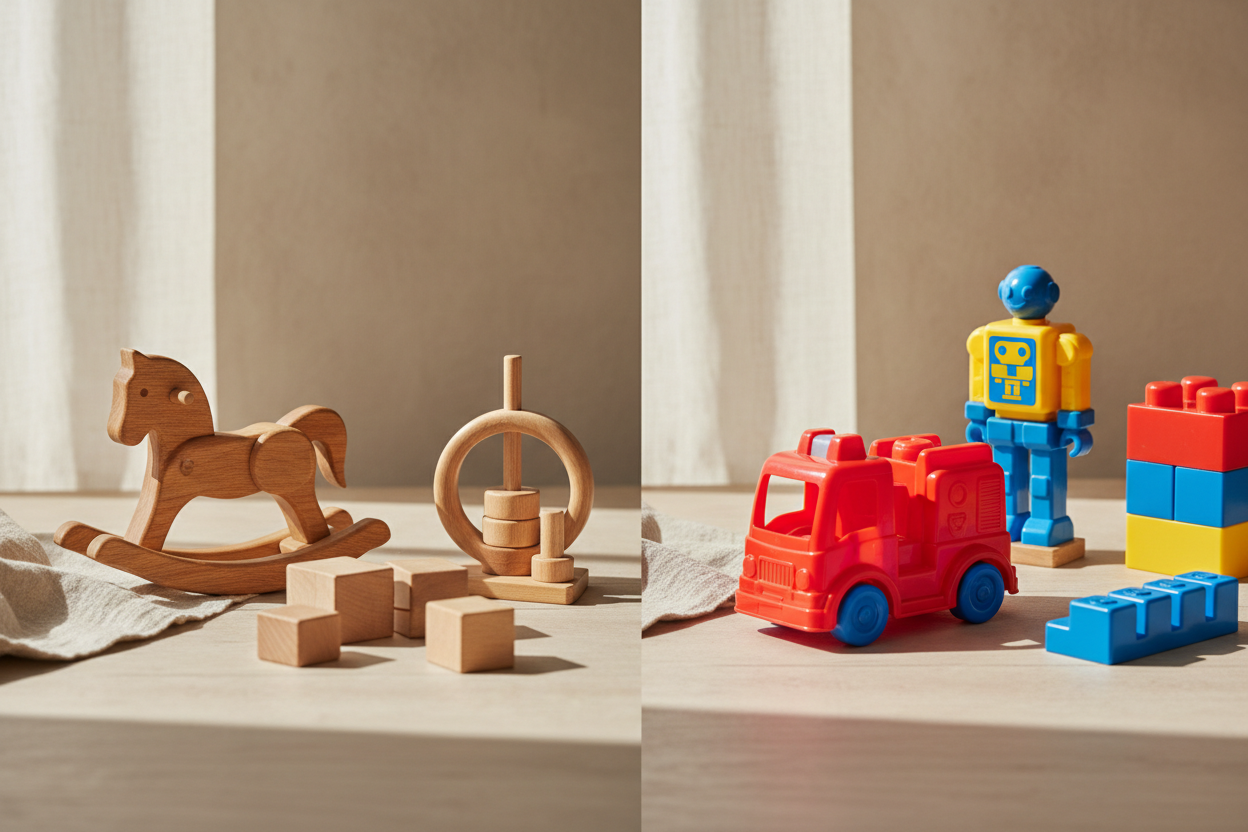Wooden Toys vs. Plastic Toys: Safety, Durability & Truth
