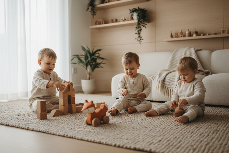 Toddlers aged 1-3 years learn through play, and this is the age where independence blooms. Our toddler collection features toys that spark joy, build skills, and honor your child's emerging personality.