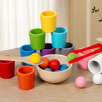 For Full Fun-Montessori Sorting & Stacking Toy - Wooden Educational Set-Educational Toys