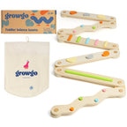 Bundle: Pikler Triangle + Stepping Stones + Balance Beams | ForFullFun Toddler Toys