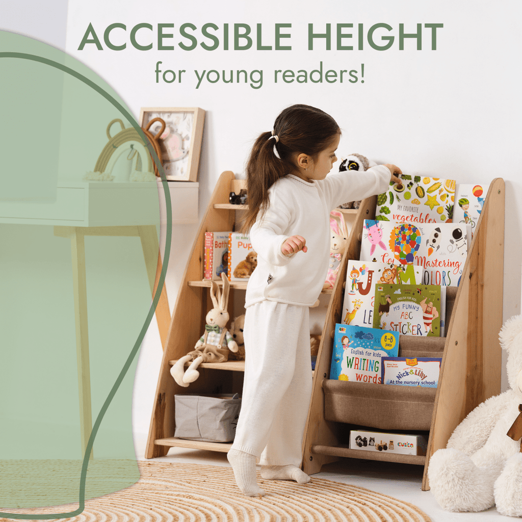 For Full Fun-2in1 Montessori Shelf for Books and Toys-Furniture