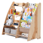 For Full Fun-2in1 Montessori Shelf for Books and Toys-Furniture