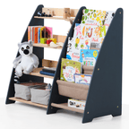 For Full Fun-2in1 Montessori Shelf for Books and Toys-Furniture