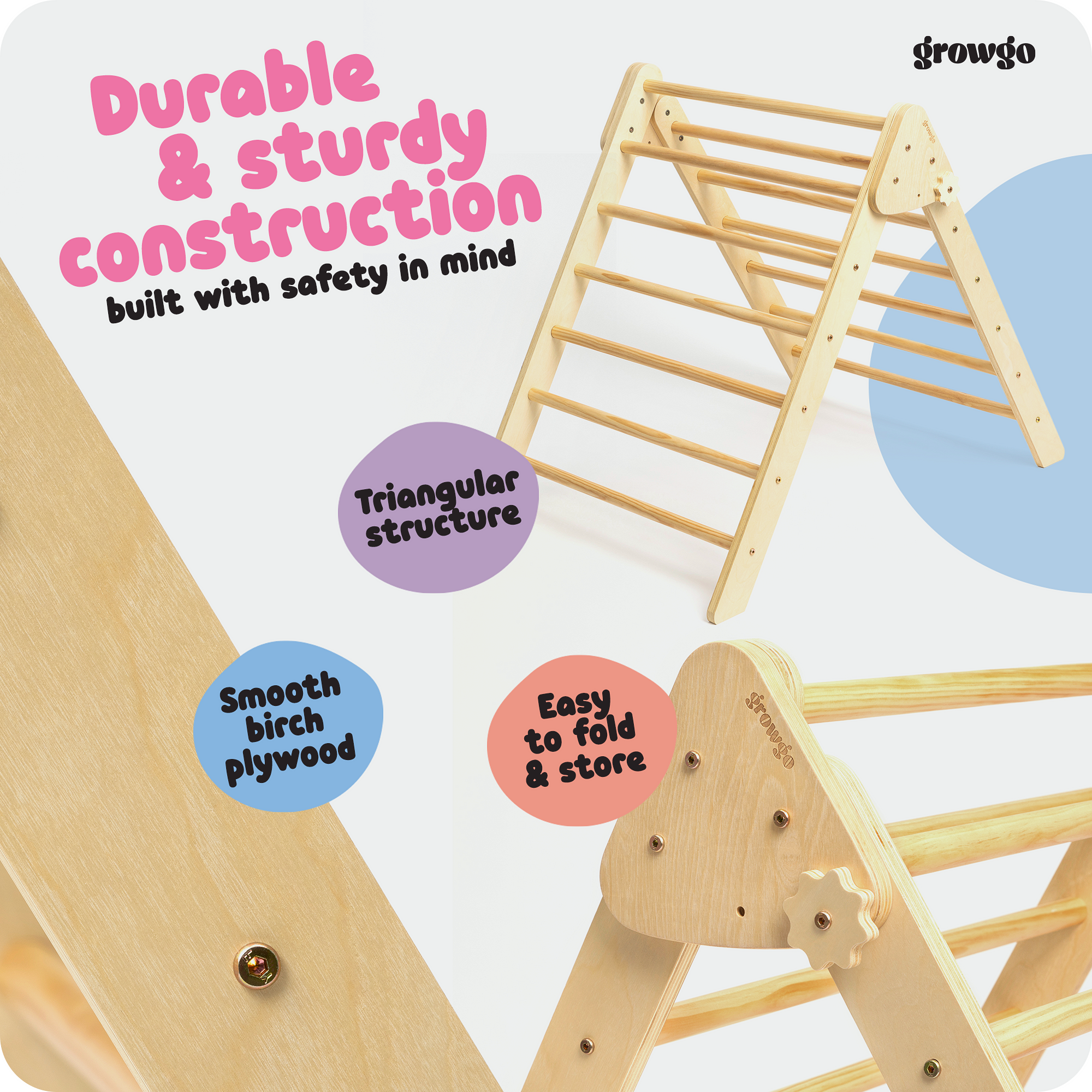 Montessori Foldable Pikler Climber | ForFullFun Toddler Toys