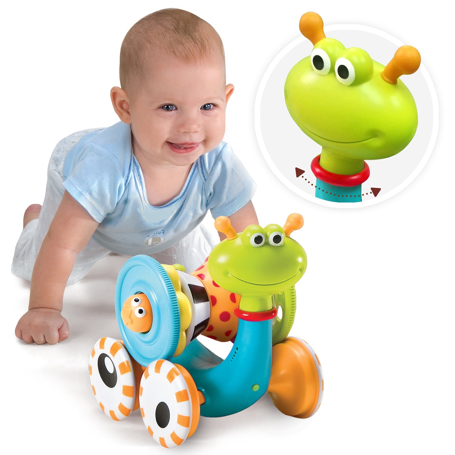 Crawl 'N' Go Snail | ForFullFun Baby Toys
