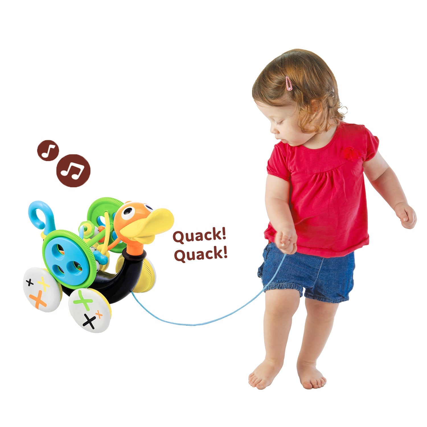 Pull Along Whistling Duck | ForFullFun Baby Toys