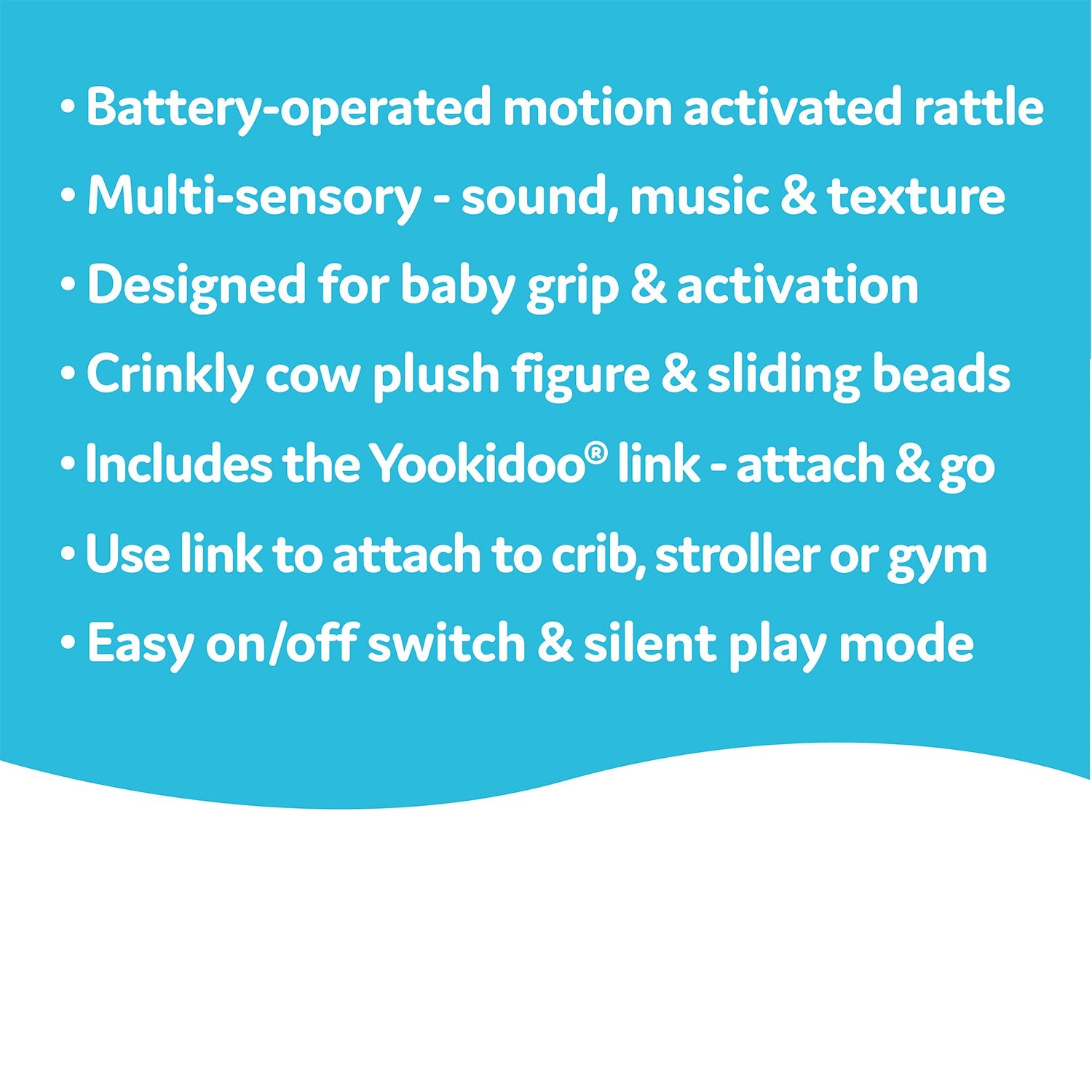 Baby Farm Animal Rattle — Cow | ForFullFun Baby Toys