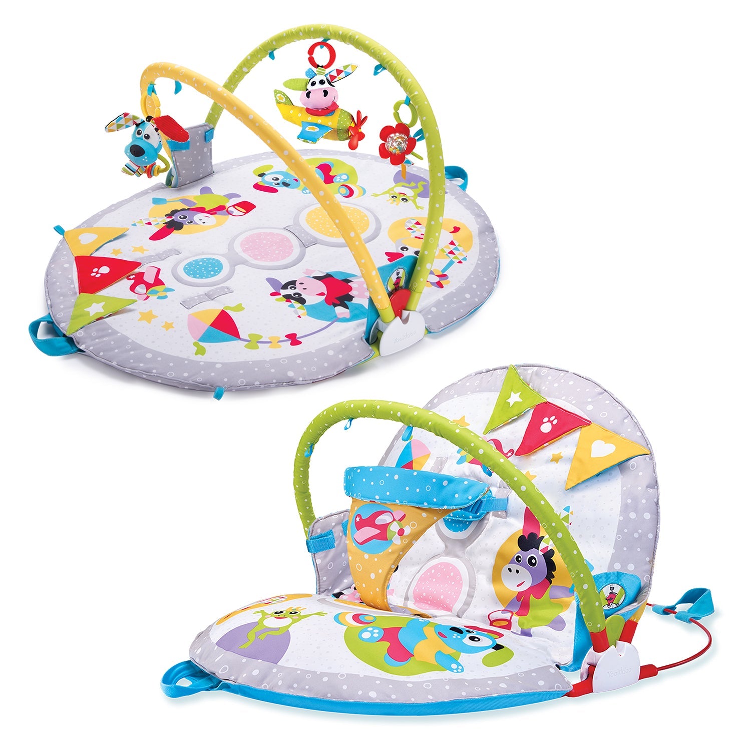 Baby Gym Lay-to-Sit-Up Playmat | ForFullFun Baby Toys