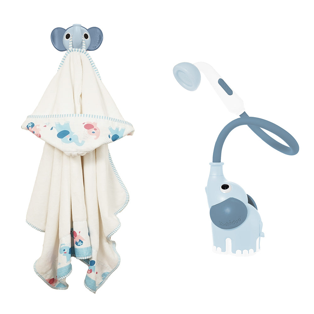 Elephant Baby Shower Bath Toy — Blue | ForFullFun Baby Toys