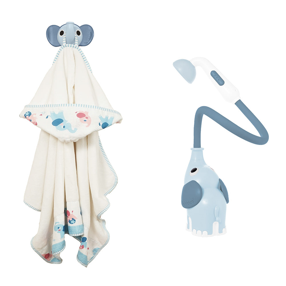 Elephant Baby Shower Bath Toy — Blue | ForFullFun Baby Toys