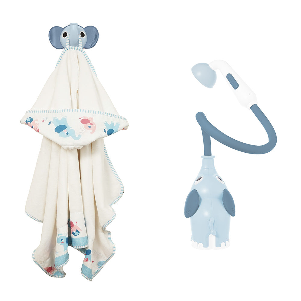 Elephant Baby Shower Bath Toy — Blue | ForFullFun Baby Toys