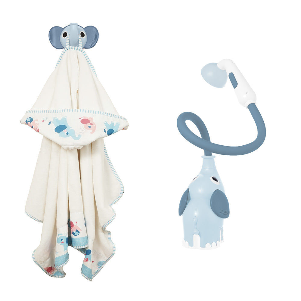 Elephant Baby Shower Bath Toy — Blue | ForFullFun Baby Toys