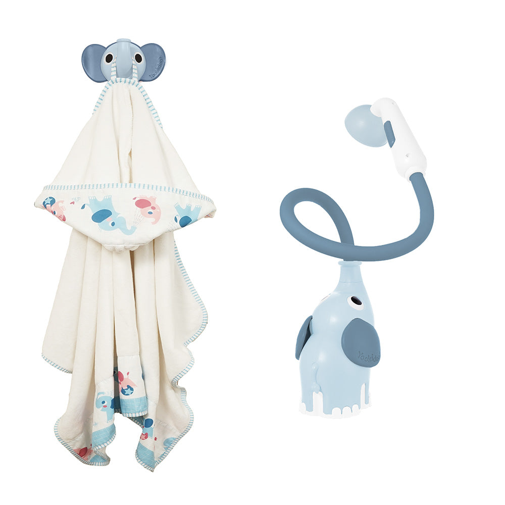 Elephant Baby Shower Bath Toy — Blue | ForFullFun Baby Toys