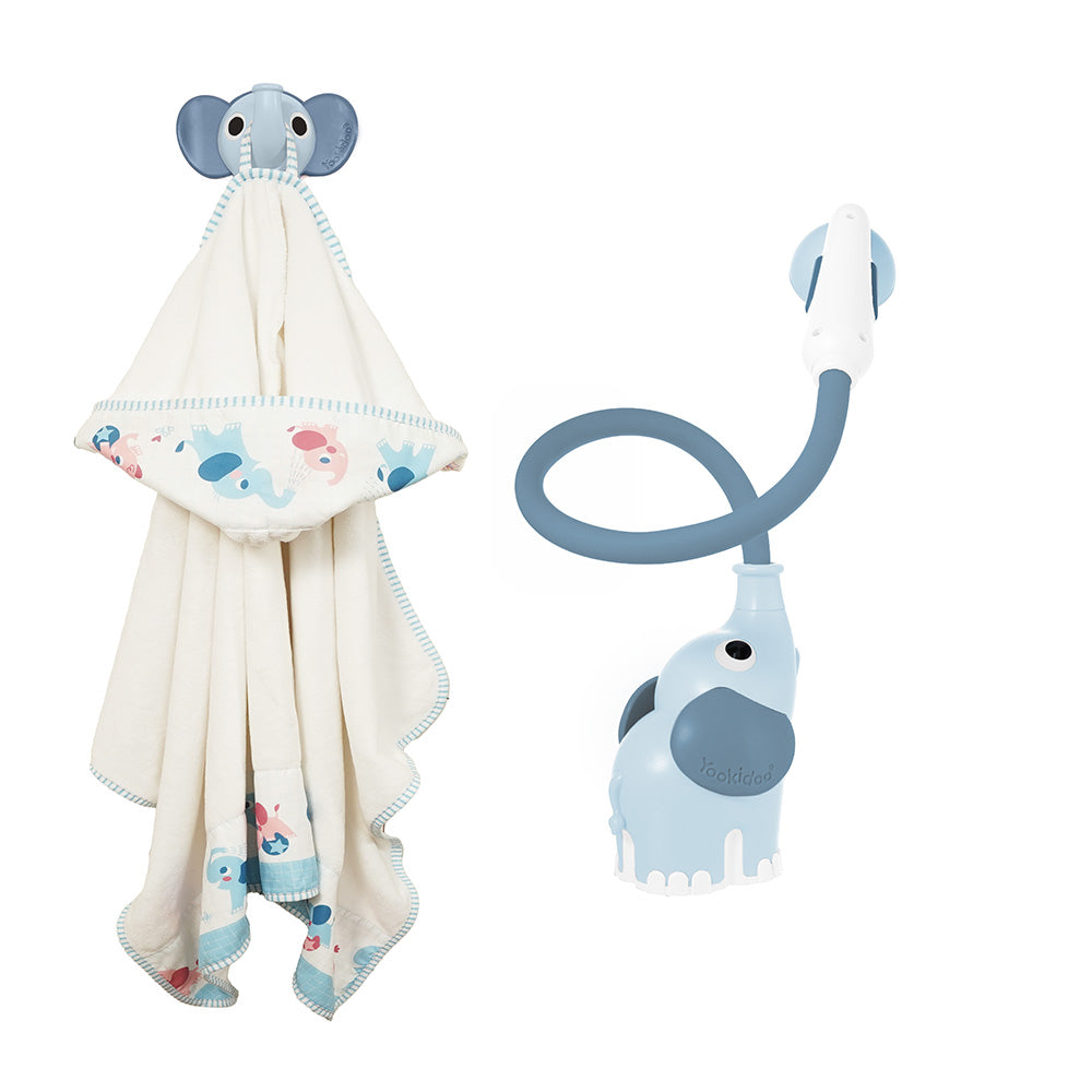 Elephant Baby Shower Bath Toy — Blue | ForFullFun Baby Toys