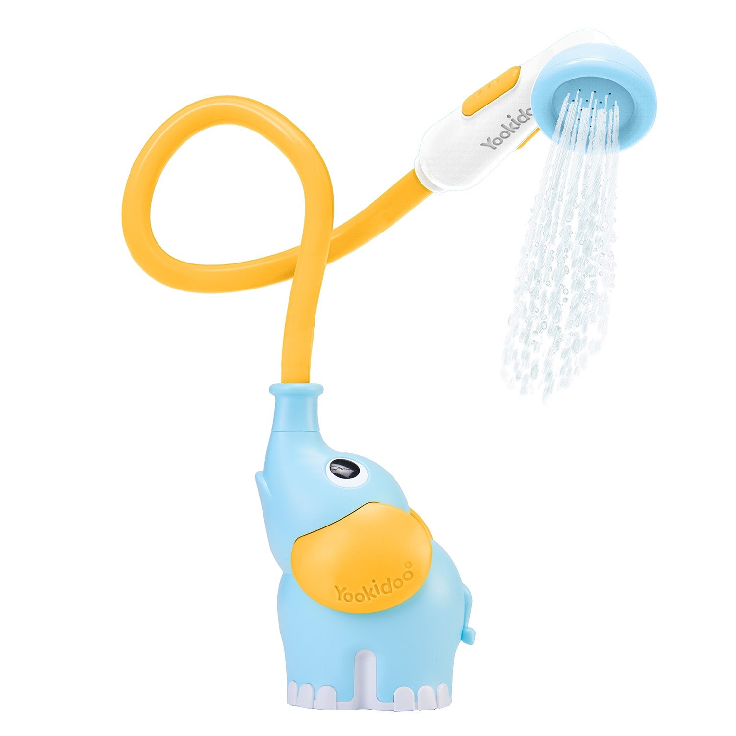 Elephant Baby Bath Shower Head — Forest Green | ForFullFun Baby Toys