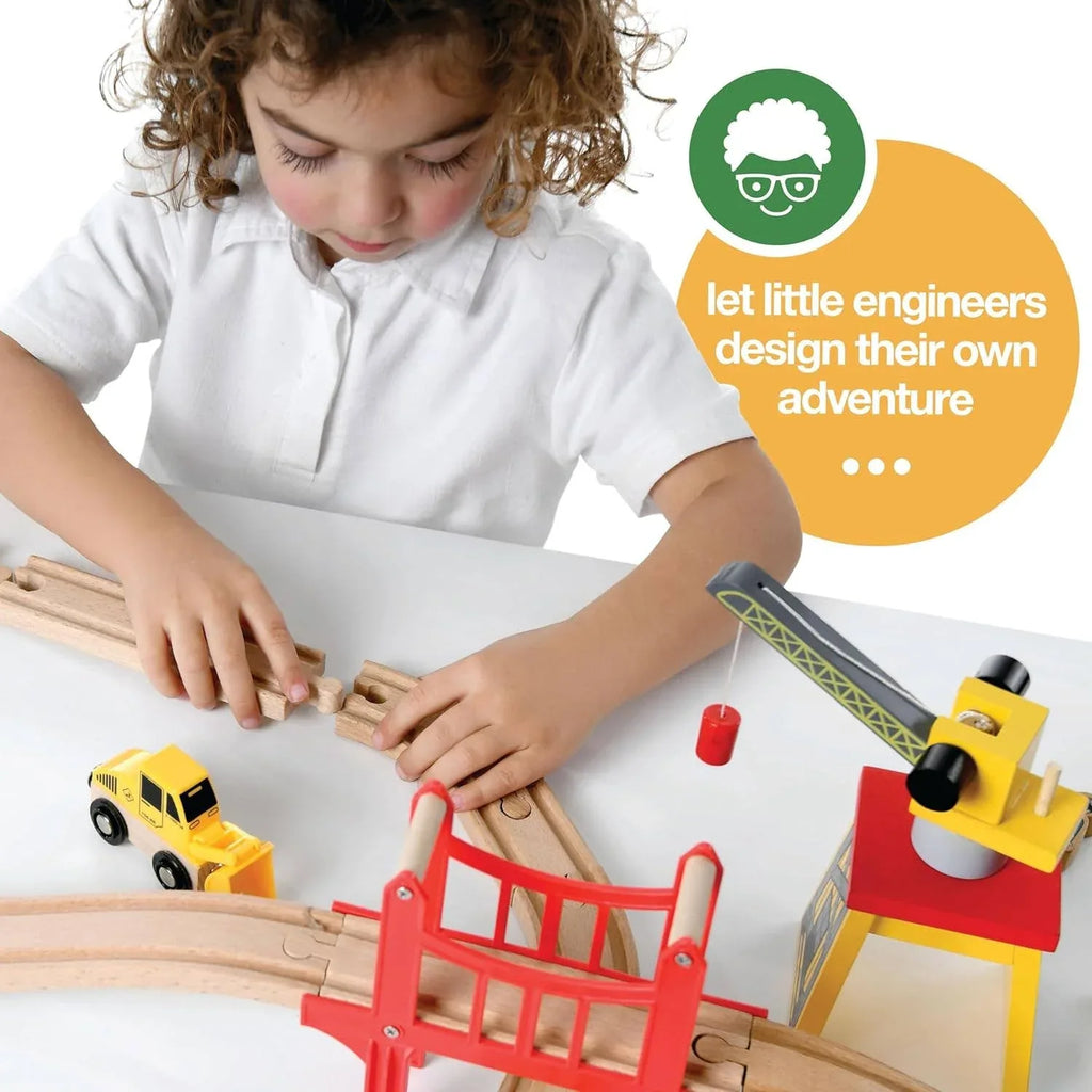 Forfullfun Toys Kids, Toys, Train Set Wooden Train Track Set