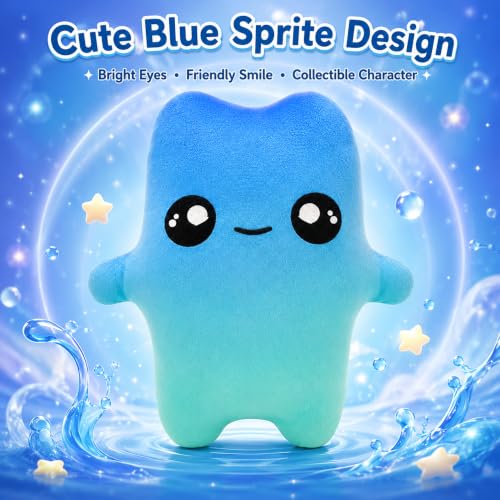 Sprite Plush Toy, 8 Inch Video Game Inspired Water Sprite Plush Stuffed Doll for Gamer & Fans, Cute Soft & Collectible Plushie for Home Decor, Gift Choice 9