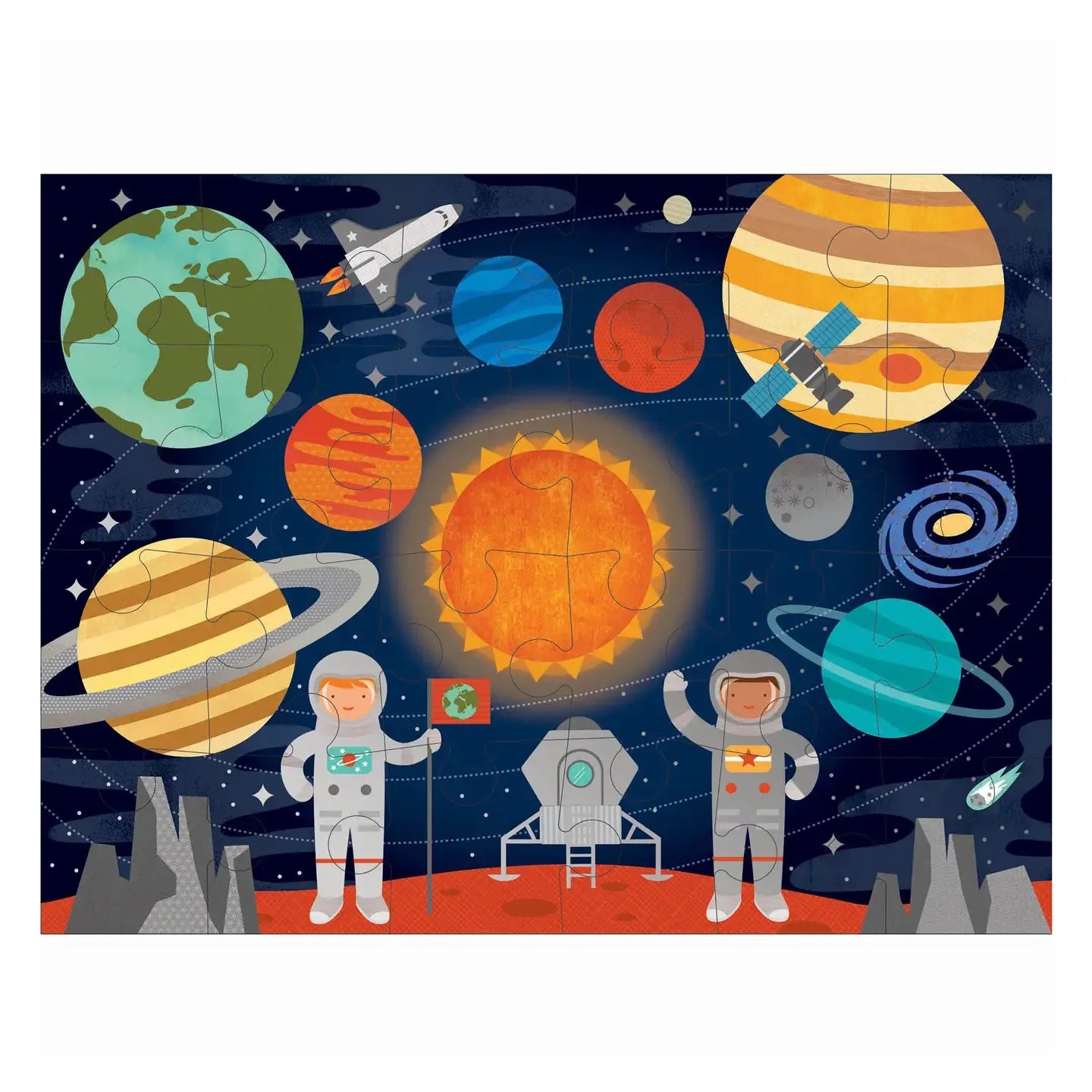 Forfullfun Toys Outer Space 24-Piece Floor Puzzle