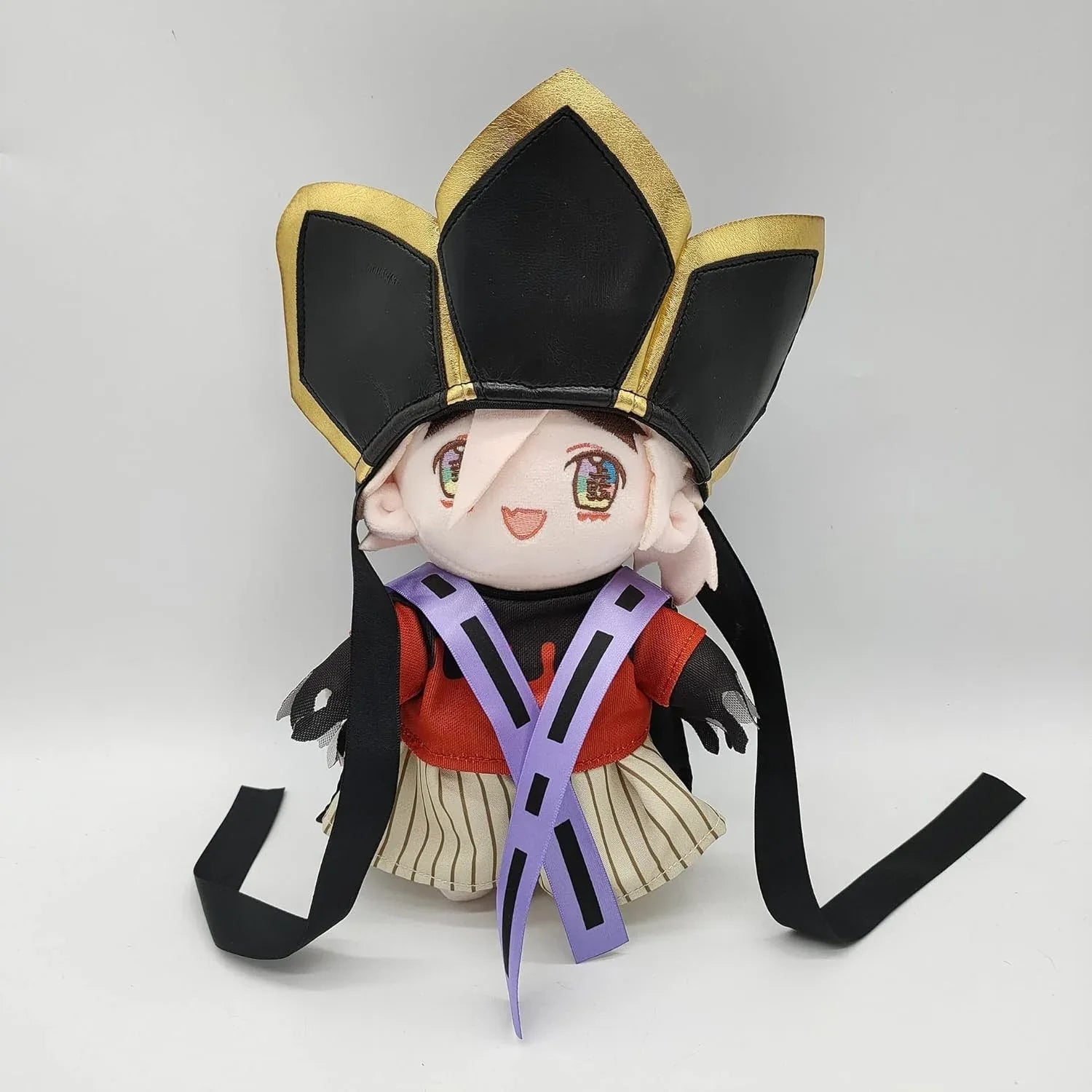 Forfullfun Toys 20cm plush puppet, anime plush toy, Cayhut plush, Created by Product Upload, detachable hood plush, Douma plush, soft plush doll Douma Plush Puppet with Detachable Hood