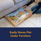  Bits and Pieces Jumbo Puzzle Plateau Jigsaw Puzzle Organizer 26" x 34", Wooden, 1500 PCS, 4 Trays