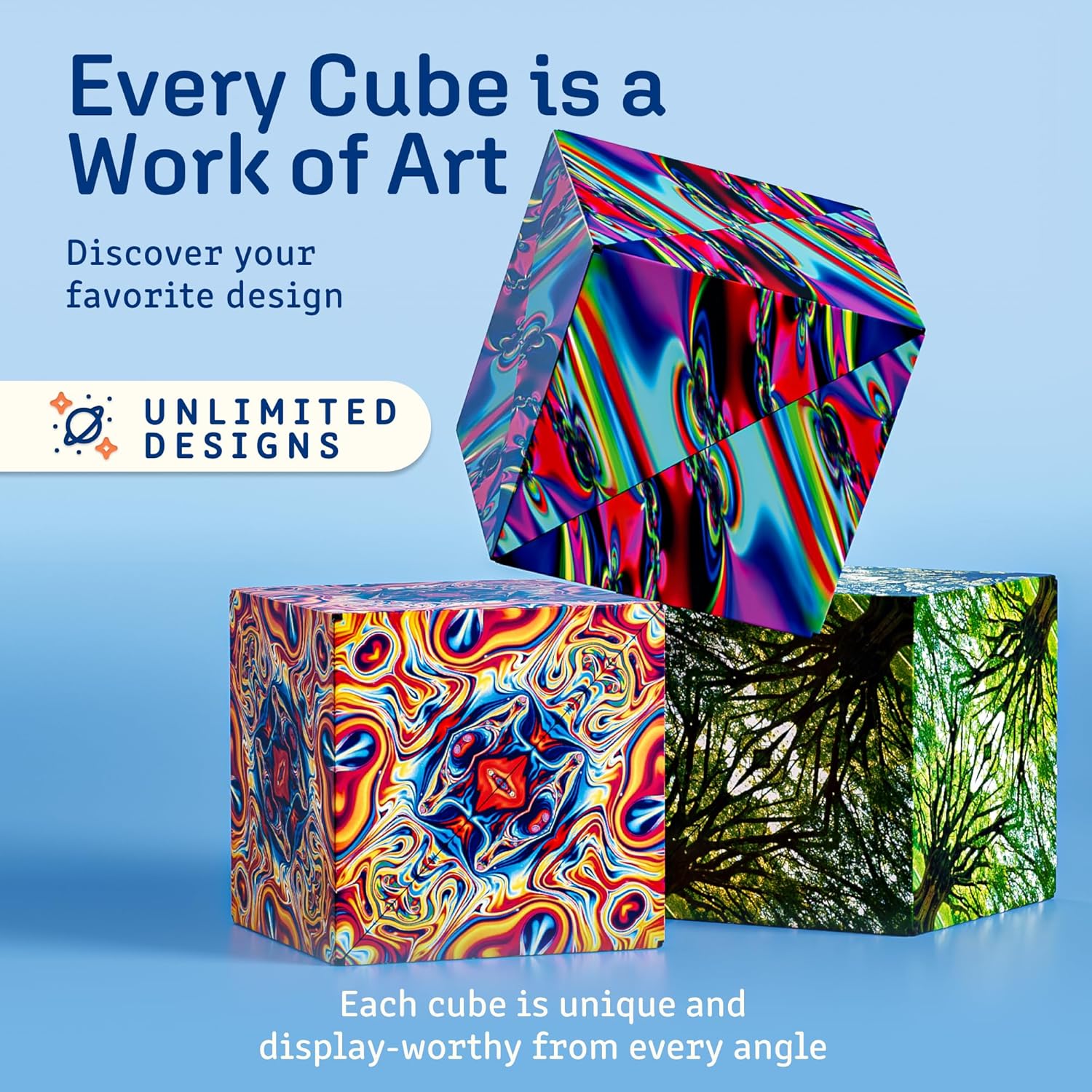 For Full Fun-Shashibo Magnetic Puzzle Cube — Shape-Shifting Fidget Toy, 70+ Forms, Ages 4+-Puzzle Toys