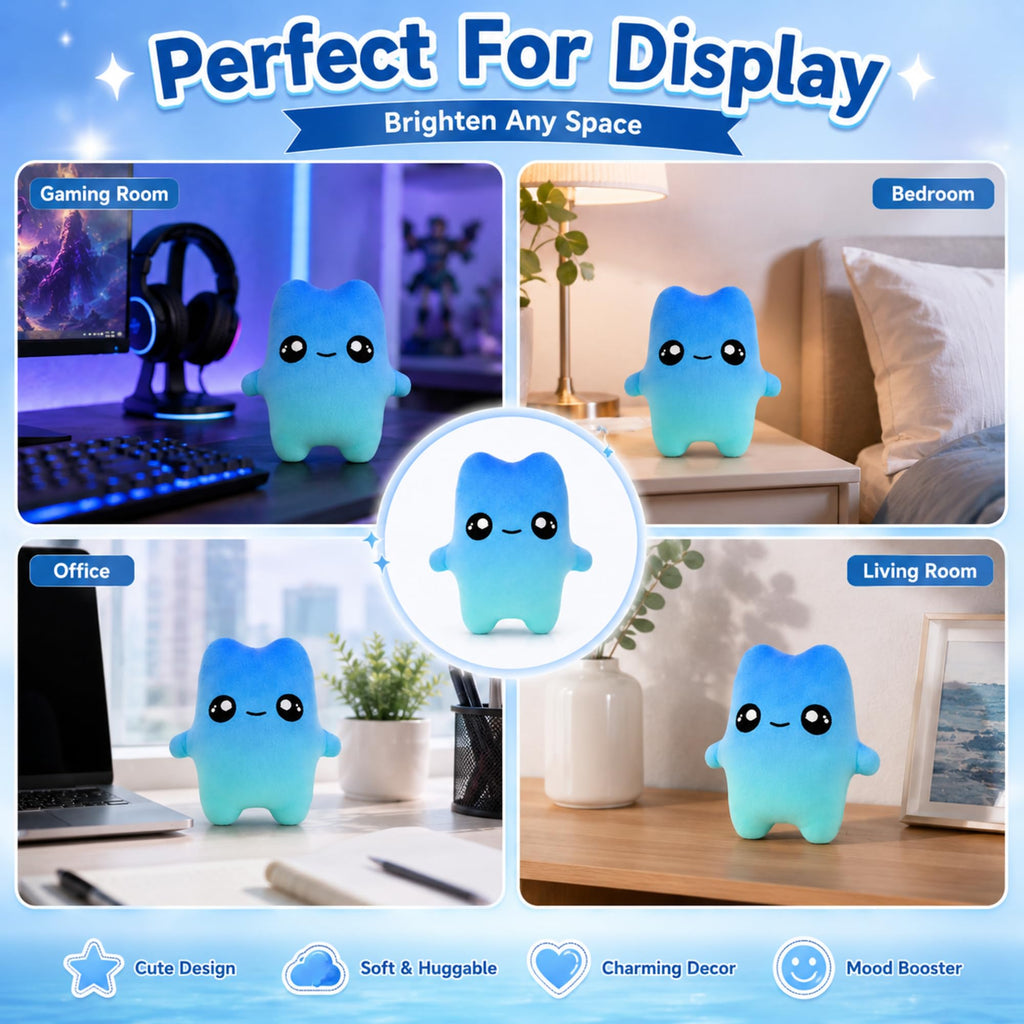 Sprite Plush Toy, 8 Inch Video Game Inspired Water Sprite Plush Stuffed Doll for Gamer & Fans, Cute Soft & Collectible Plushie for Home Decor, Gift Choice 5
