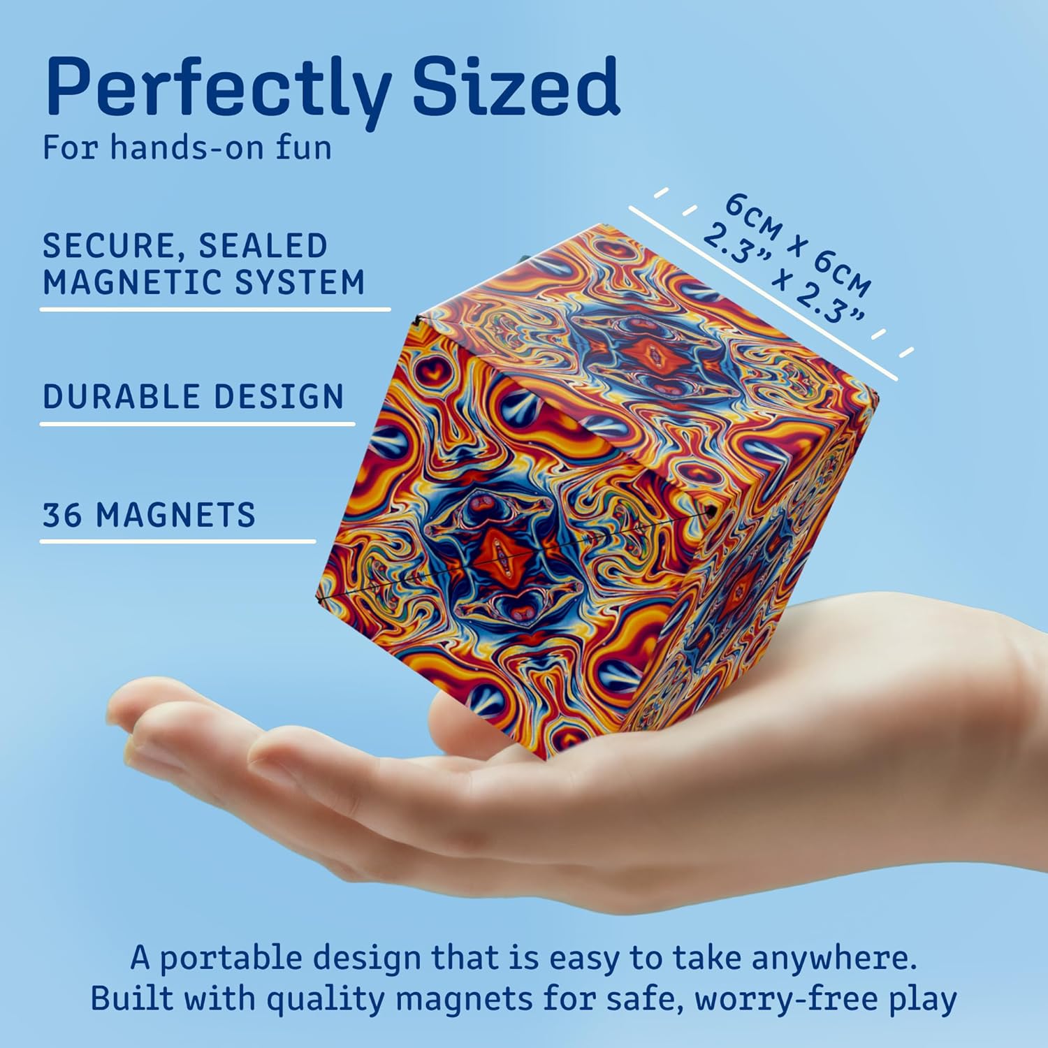 For Full Fun-Shashibo Magnetic Puzzle Cube — Shape-Shifting Fidget Toy, 70+ Forms, Ages 4+-Puzzle Toys