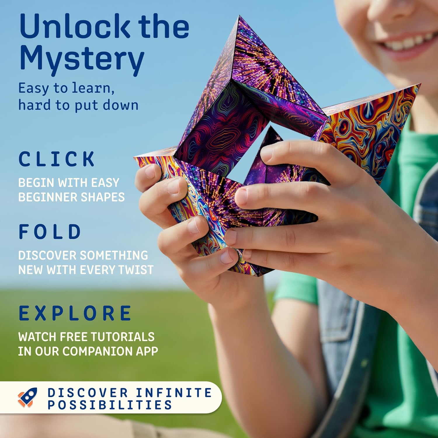 For Full Fun-Shashibo Magnetic Puzzle Cube — Shape-Shifting Fidget Toy, 70+ Forms, Ages 4+-Puzzle Toys