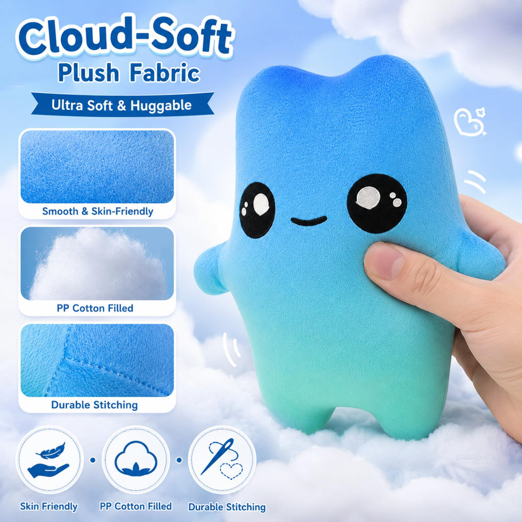 Sprite Plush Toy, 8 Inch Video Game Inspired Water Sprite Plush Stuffed Doll for Gamer & Fans, Cute Soft & Collectible Plushie for Home Decor, Gift Choice 3