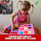  7-in-1, activity board, busyboard, Created by Product Upload, educational toy, fine motor skills, kids learning, Montessori busyboard, sensory play, toddler toy Montessori Busy Board – 08 Activities in 01 Educational Travel Busy Book