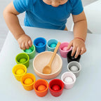 For Full Fun-Montessori Sorting & Stacking Toy - Wooden Educational Set-Educational Toys