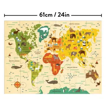 Forfullfun Toys World Map 24-Piece Floor Puzzle