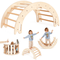 Montessori 2-in-1 Climbing Arch & Rocker | ForFullFun Toddler Toys