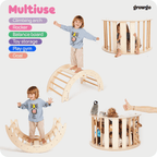 Montessori 2-in-1 Climbing Arch & Rocker | ForFullFun Toddler Toys
