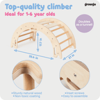 Montessori 2-in-1 Climbing Arch & Rocker | ForFullFun Toddler Toys