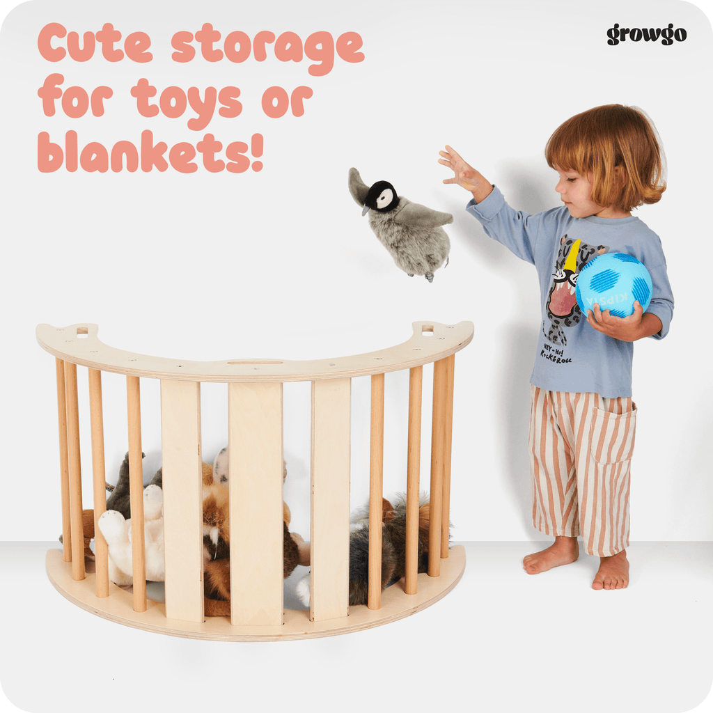 Montessori 2-in-1 Climbing Arch & Rocker | ForFullFun Toddler Toys