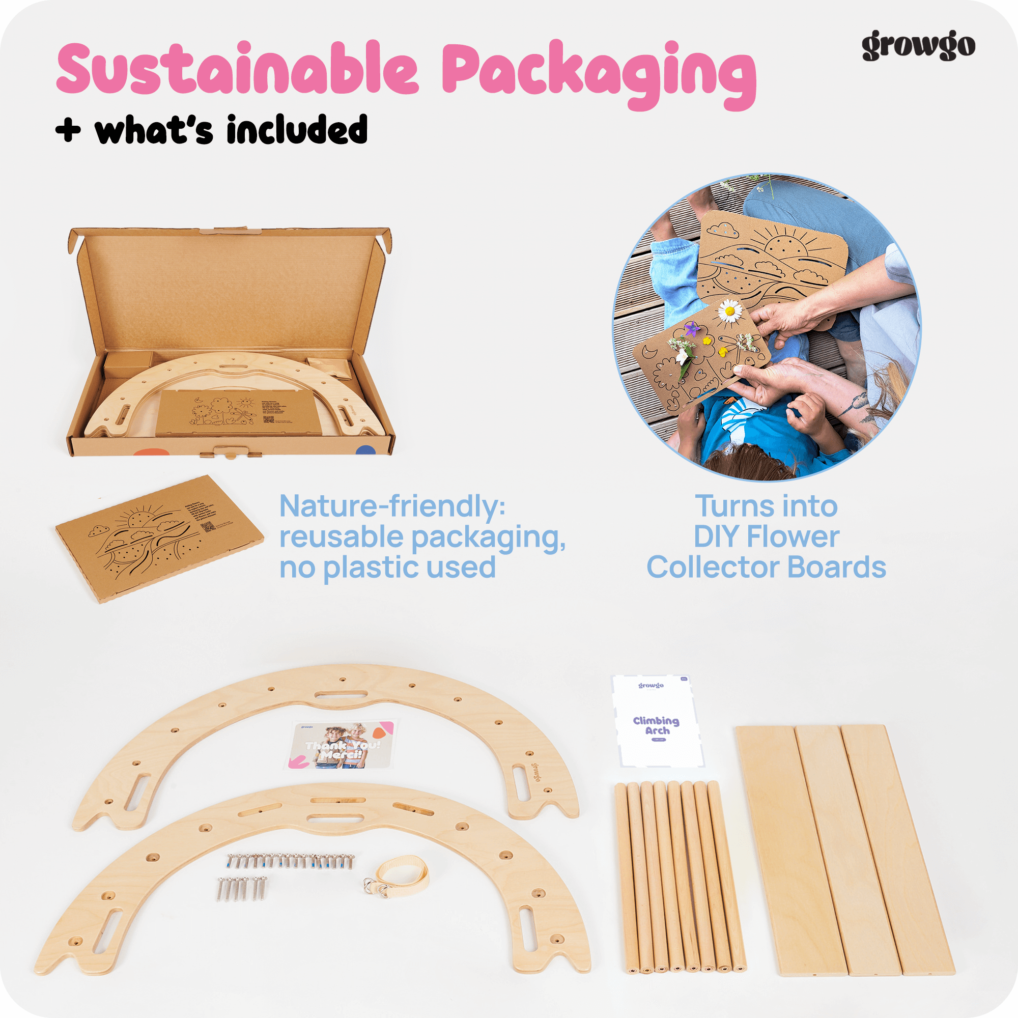 Montessori 2-in-1 Climbing Arch & Rocker | ForFullFun Toddler Toys