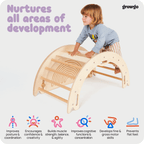 Montessori 4-in-1 Climbing Arch with Tabletop | ForFullFun Toddler Toys