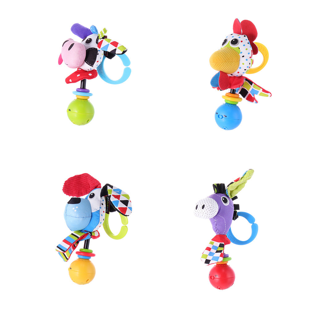 Baby Farm Animal Rattle — Cow | ForFullFun Baby Toys