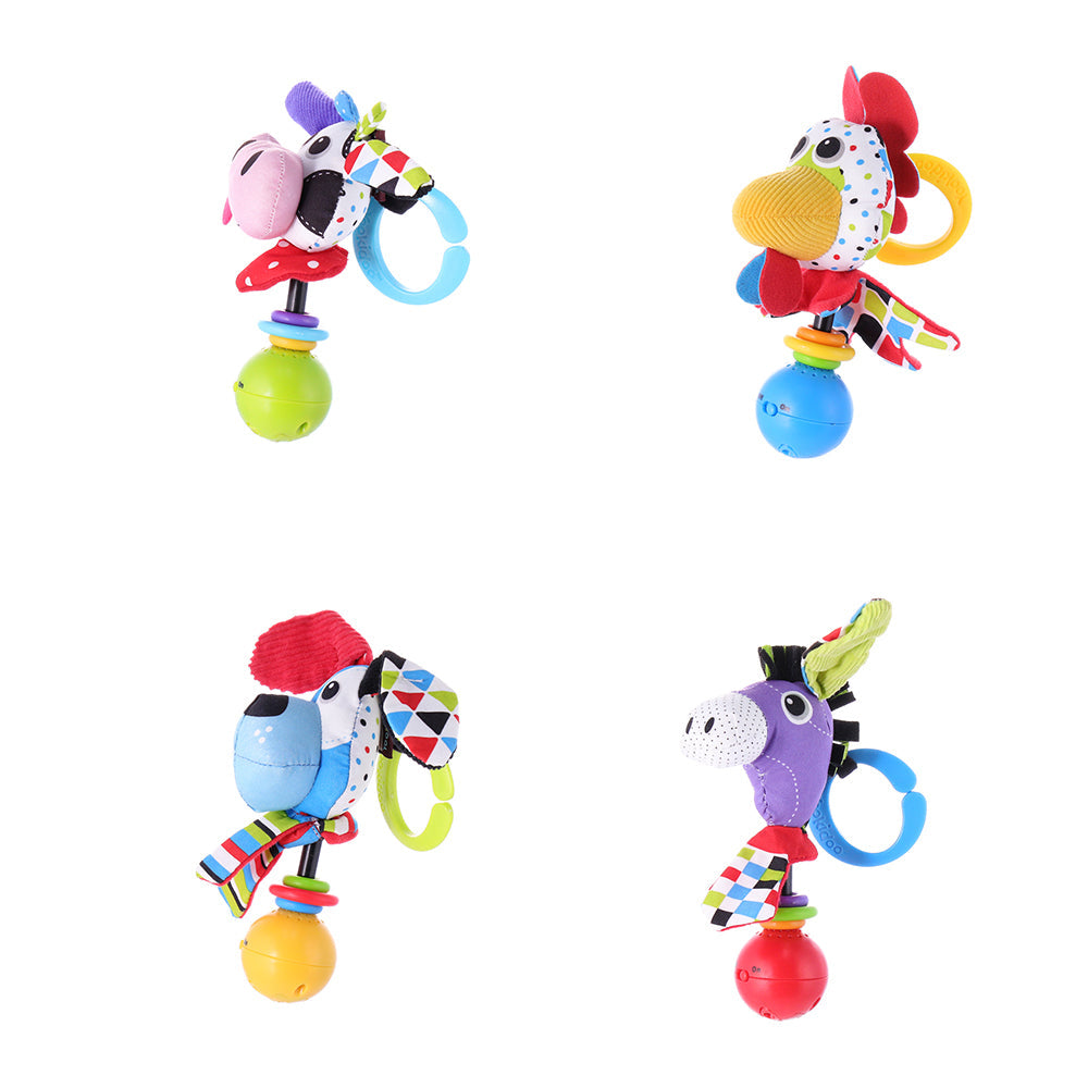 Baby Farm Animal Rattle — Cow | ForFullFun Baby Toys