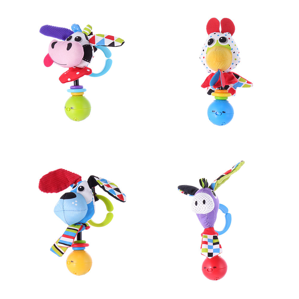 Baby Farm Animal Rattle — Cow | ForFullFun Baby Toys