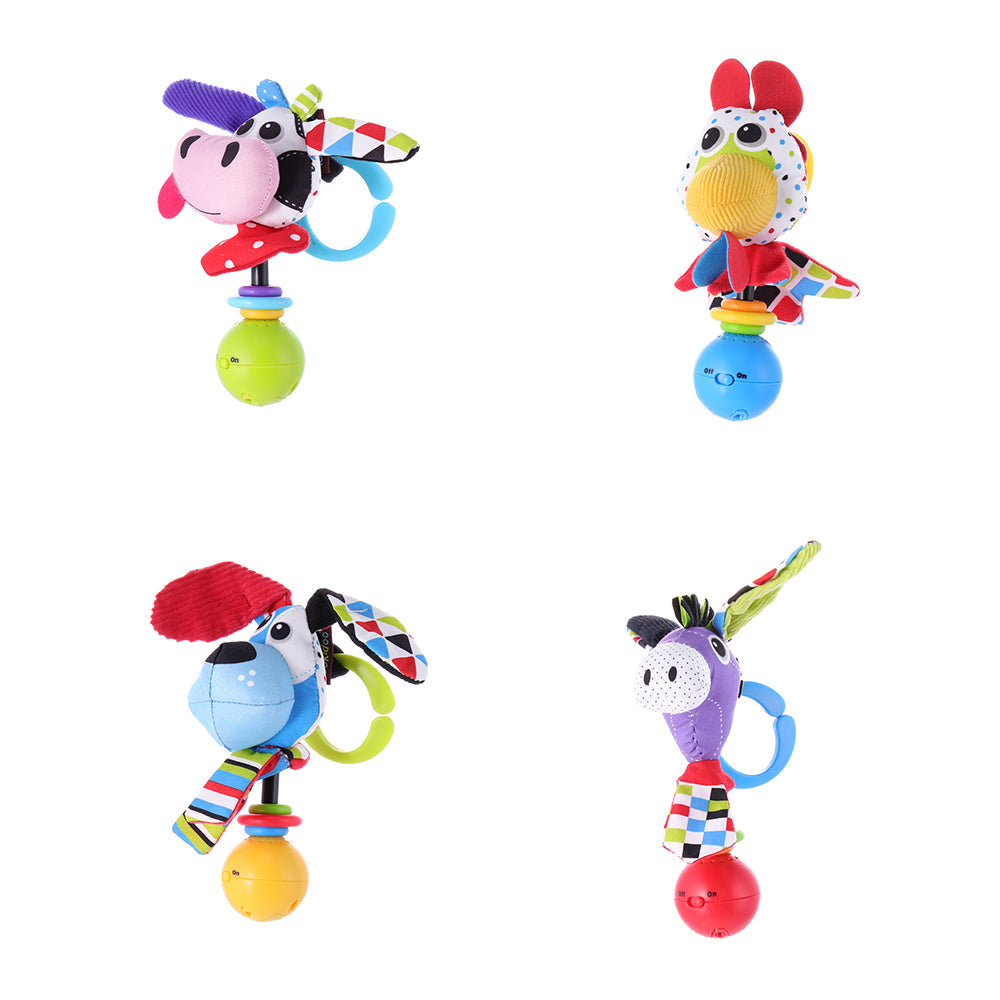 Baby Farm Animal Rattle — Cow | ForFullFun Baby Toys