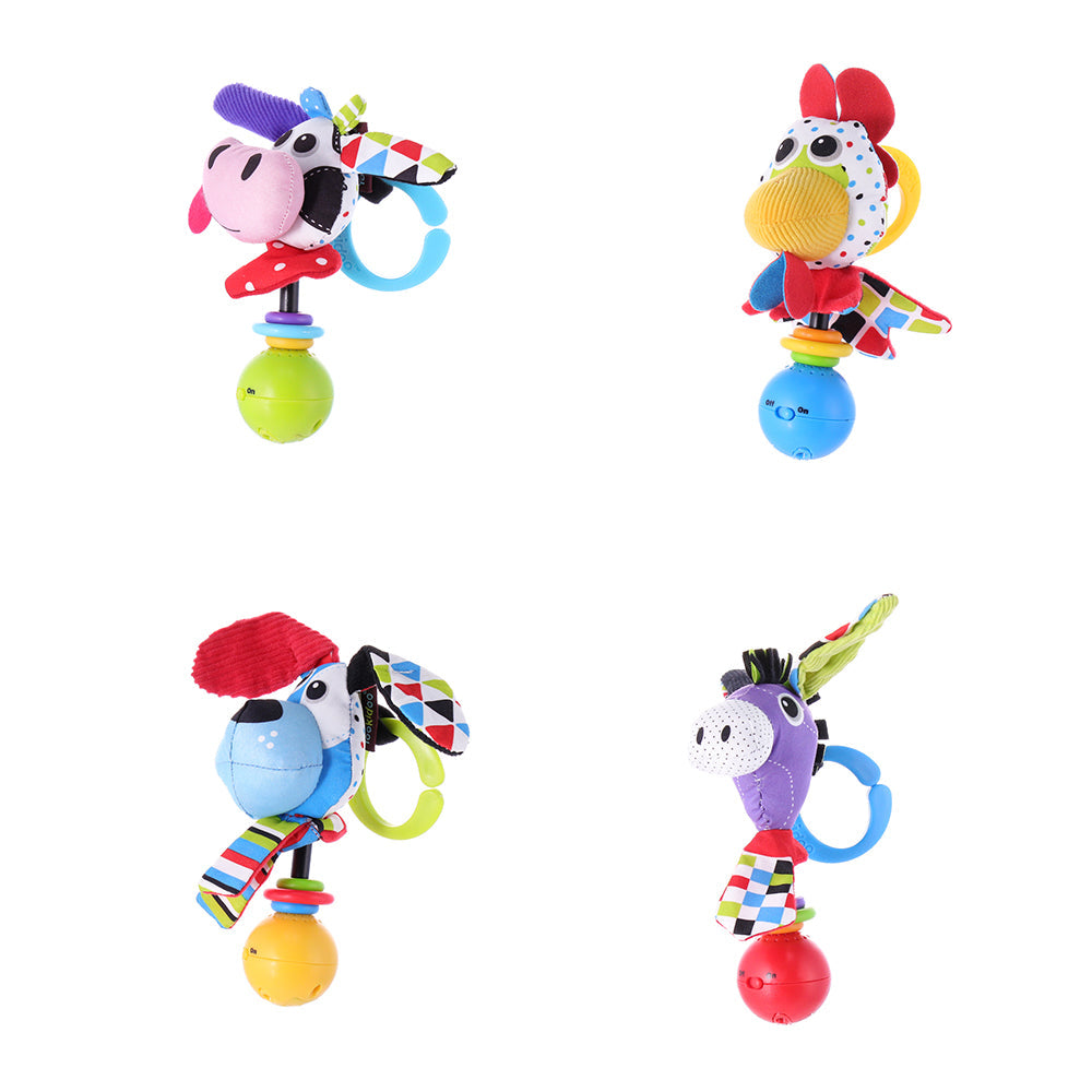 Baby Farm Animal Rattle — Cow | ForFullFun Baby Toys