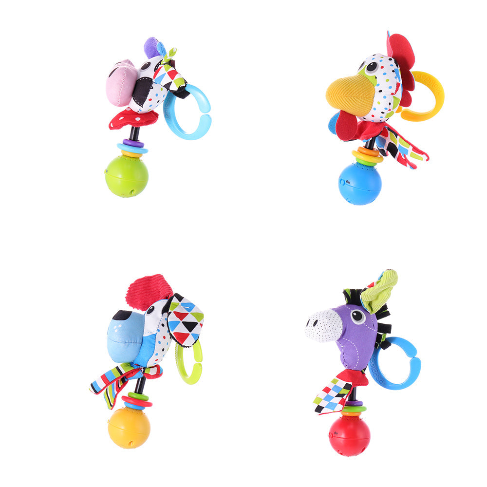 Baby Farm Animal Rattle — Cow | ForFullFun Baby Toys