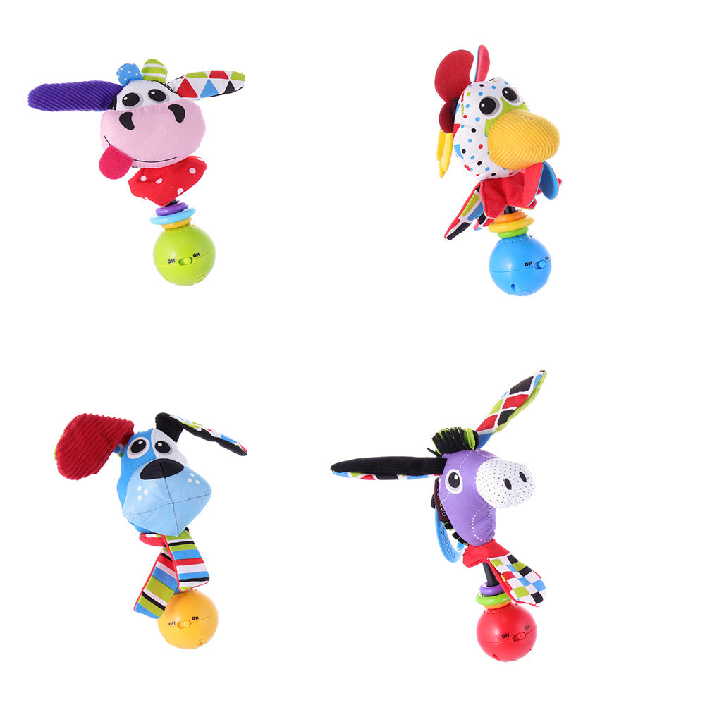 Baby Farm Animal Rattle — Cow | ForFullFun Baby Toys