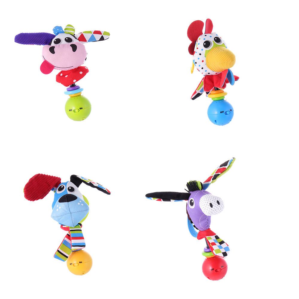 Baby Farm Animal Rattle — Cow | ForFullFun Baby Toys