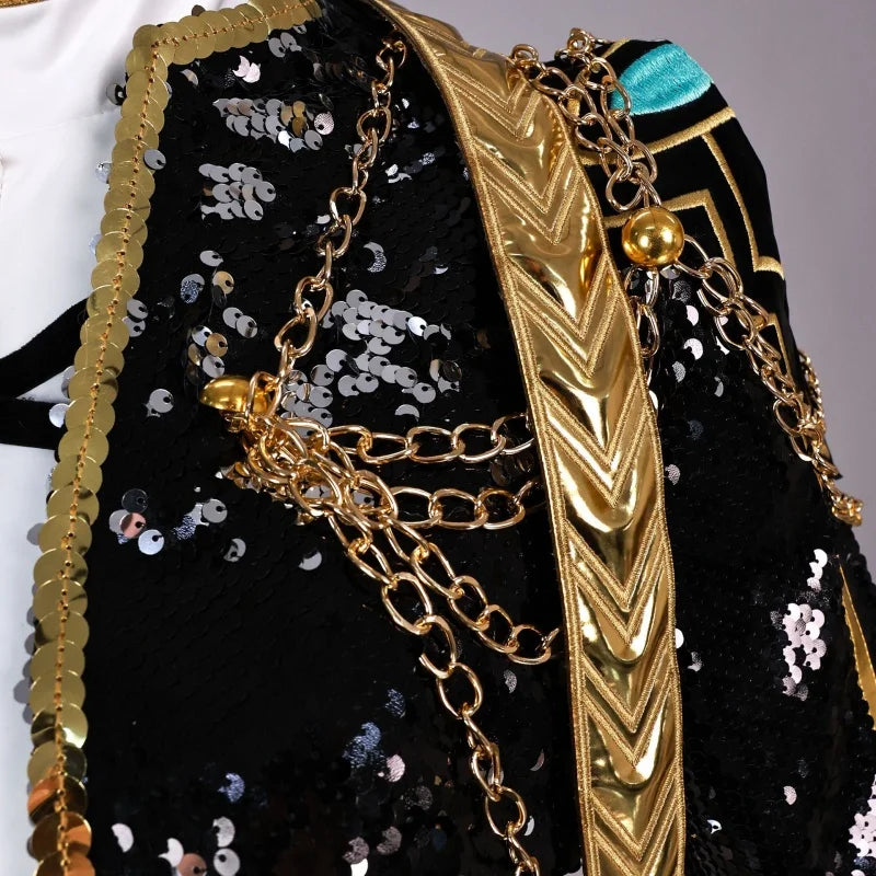 Wholesale Black Sequins Rumi Mira Zoey Cosplay Costume High School Uniform Halloween Party Kpop Anime Costumes - Buy Product on Alibaba.com 6