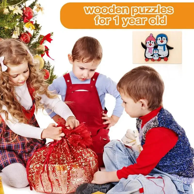  Wooden Animals Puzzle