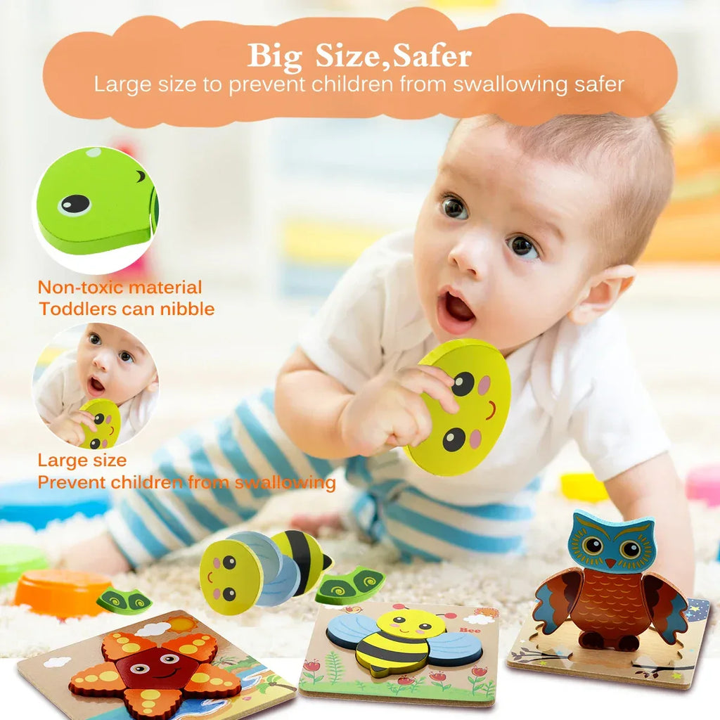  Toddler Wooden Puzzle