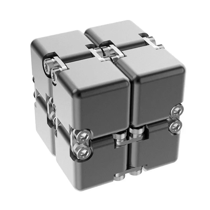 For Full Fun-Metal Infinity Magic Cube Fidget Toy Cube suitable for Adults & Kids-
